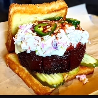 Smoked Bologna Sandwich